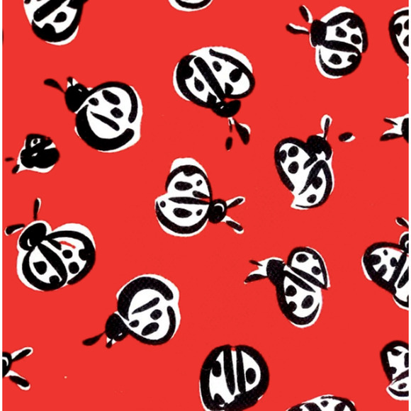 Talbots Pencil Skirt Ladybug Print Stretch Cotton Red Sz 12 Large L - Picture 3 of 7